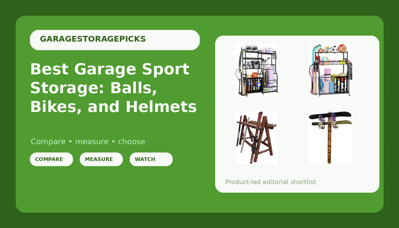 Best Garage Sport Storage: Balls, Bikes, and Helmets - GarageStoragePicks review with measurements and honest opinion