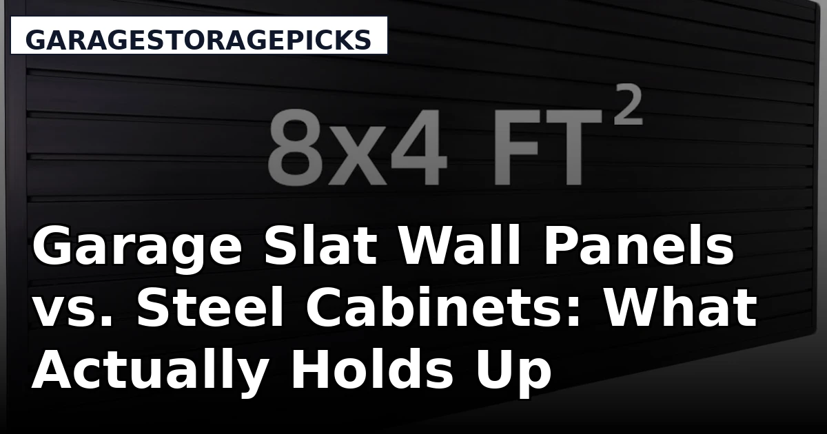 Garage Slat Wall Panels vs. Steel Cabinets: What Actually Holds Up