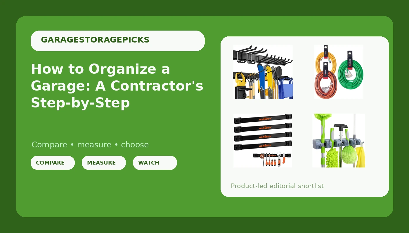 How to Organize a Garage: A Contractor's Step-by-Step - GarageStoragePicks review with measurements and honest opinion