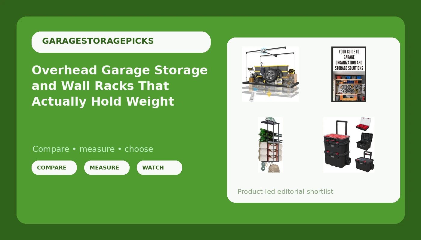Overhead Garage Storage and Wall Racks That Actually Hold Weight
