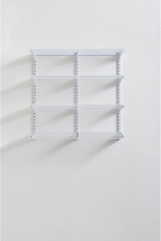 Rubbermaid 36" Pantry Organization Shelf System Direct Wall Mount 4 Shelves and Mounting Hardware Kit Included White Wire Shelving System for Home/Pantry/Closet : Home &amp; Kitchen
