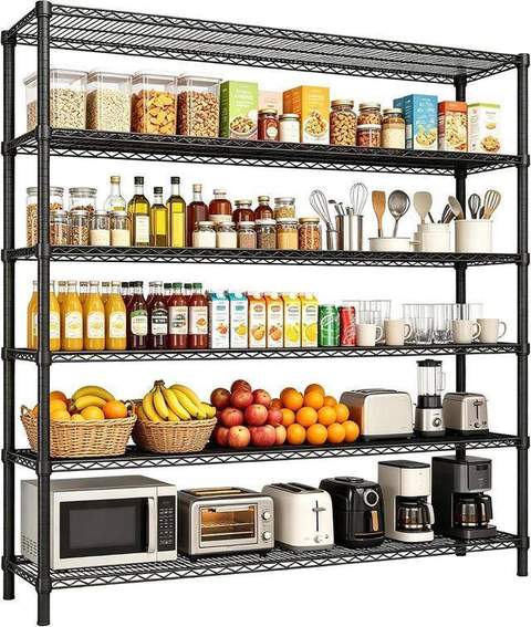 Garvee 3300LBS 5-Tier Metal Shelving for Garage Storage, 47" Wx17.7 D×72" H